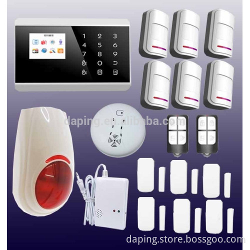 touch screen wireless alarm system easy operate easy install stable quality color screen